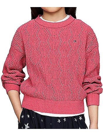 Maglione Tommy Hilfiger per Bambina in Ciniglia