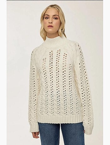 Maglione traforato vestibilità regolare