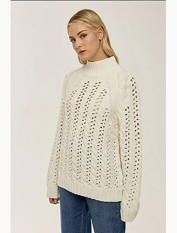 Maglione traforato vestibilità regolare