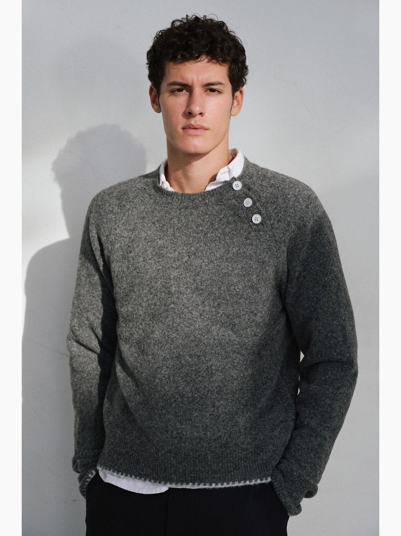 Maglione uomo giesto Grigio nero - Kiabi
