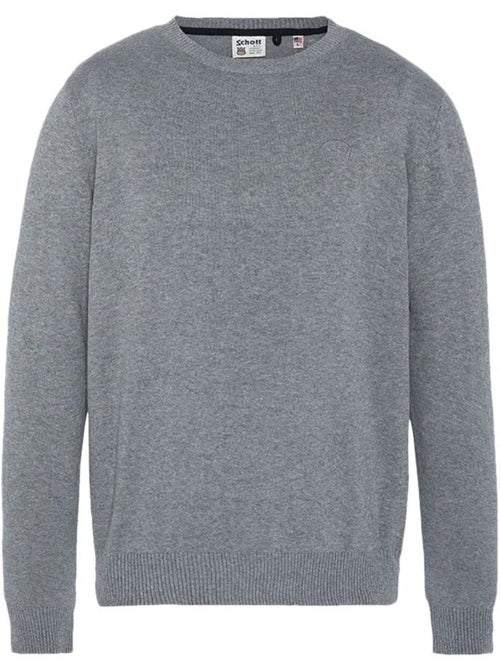 Maglione Uomo Schott Basic Girocollo Sottile - Kiabi Maglione Uomo Schott Basic Girocollo Sottile - Kiabi