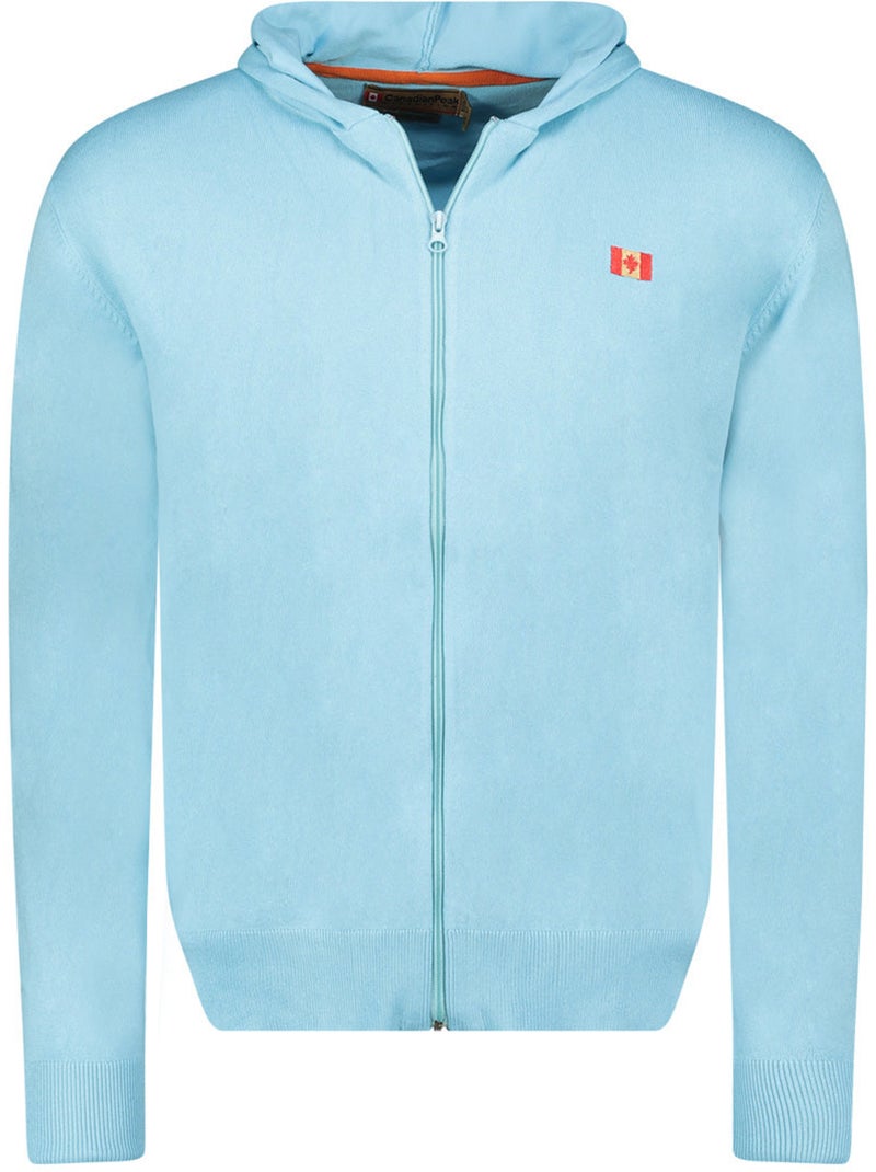 Maglione zippato con cappuccio felinoodeak – canadian peak Blu cielo - Kiabi