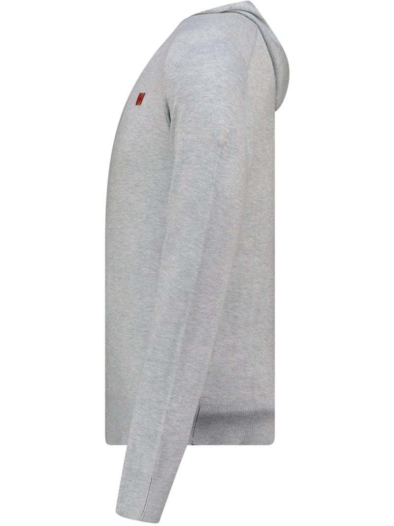 Maglione zippato con cappuccio felinoodeak – canadian peak Grigio chiaro - Kiabi