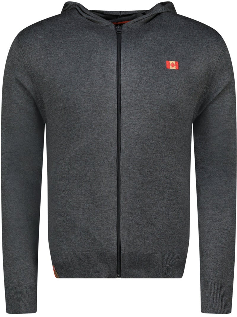 Maglione zippato con cappuccio felinoodeak – canadian peak Grigio scuro - Kiabi