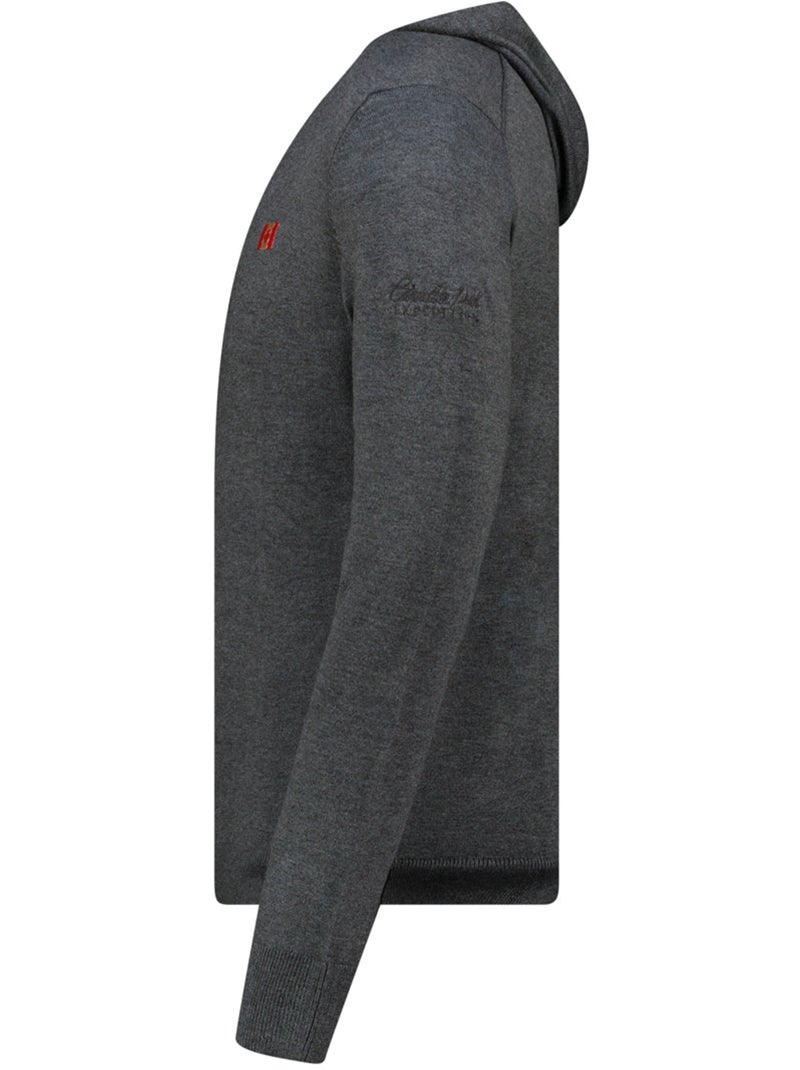 Maglione zippato con cappuccio felinoodeak – canadian peak Grigio scuro - Kiabi