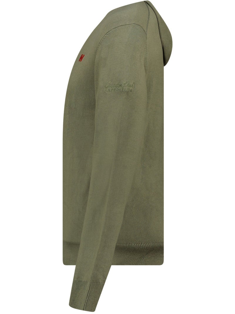 Maglione zippato con cappuccio felinoodeak – canadian peak Verde oliva - Kiabi