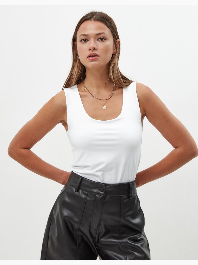 Magno a collo raschio, MO Fashion Bianco - Kiabi