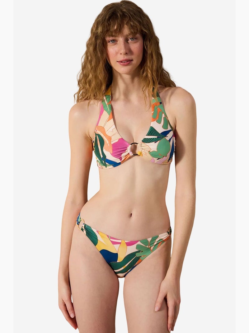 Magnolia slip bikini con dettagli laterali penti Verde foresta - Kiabi