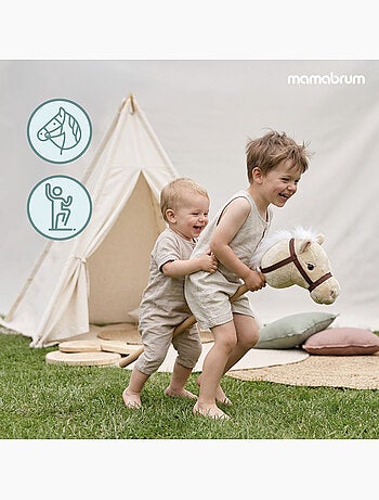 Mamabrum hobby horse - cavallo a bastone per bambini dai 18 mesi