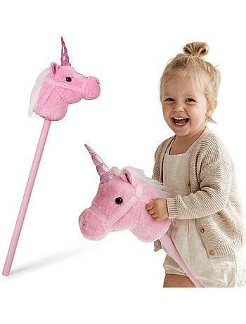 Mamabrum hobby horse - magico cavallo a bastone a forma di unicorno da 18 mesi