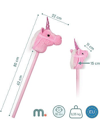 Mamabrum hobby horse - magico cavallo a bastone a forma di unicorno da 18 mesi