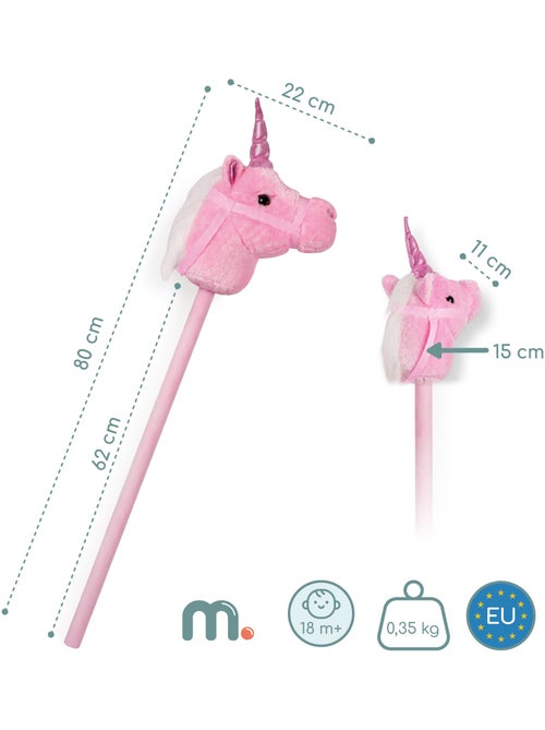 Mamabrum hobby horse - magico cavallo a bastone a forma di unicorno da 18 mesi - Kiabi