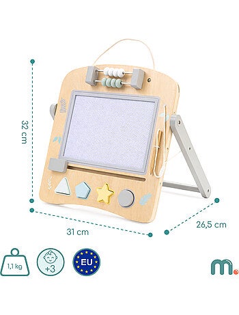 Mamabrum mini chevalet - lavagna educativa in legno 2 in 1 per bambini