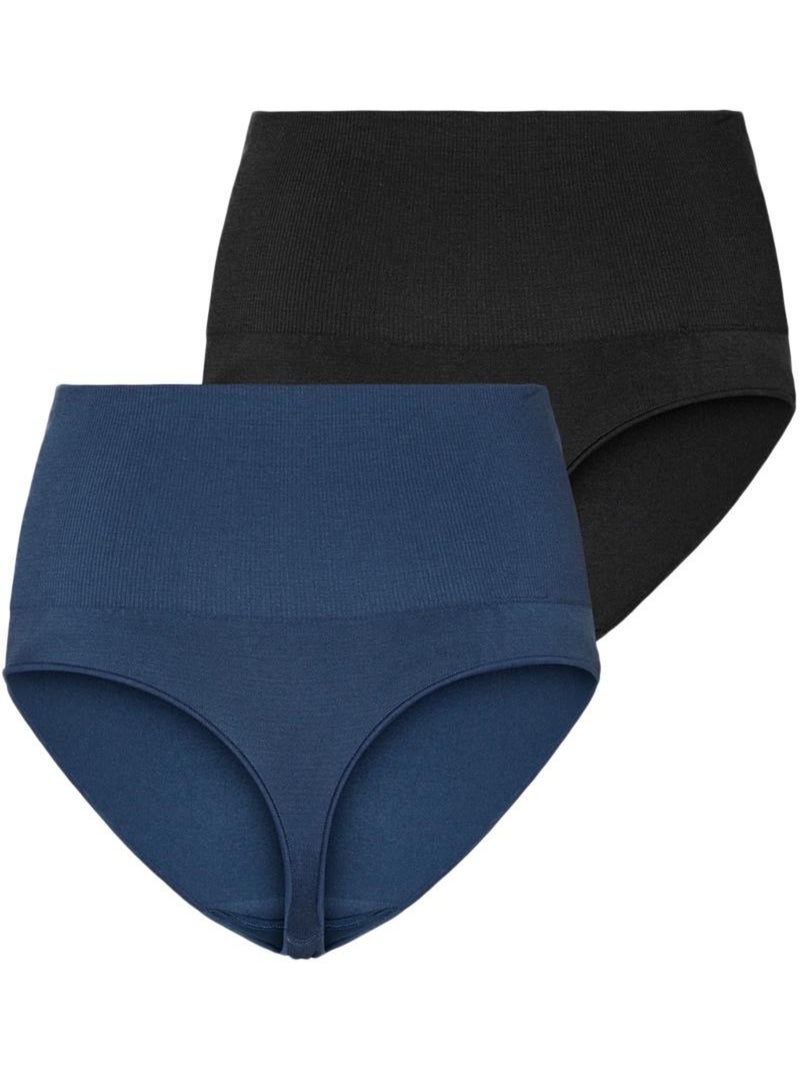 Mamalicious - 2 Canotte Premaman da Donna Nero - Kiabi