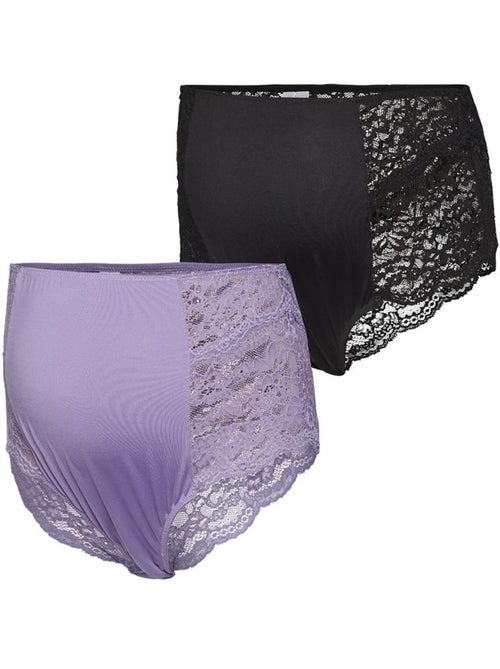 Mamalicious : Confezione 2 Culotte Premaman Donna - Kiabi Mamalicious : Confezione 2 Culotte Premaman Donna - Kiabi