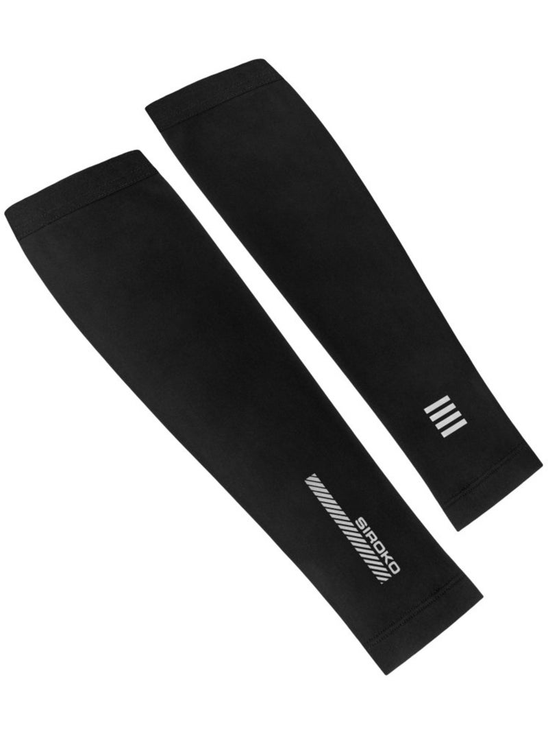 Manicotti da ciclismo ciclismo uomo e donna manicotti climatik Nero - Kiabi