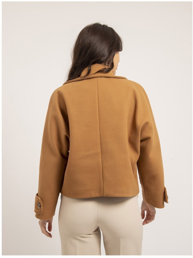 Manteau court UPALE Marrone caramello - Kiabi