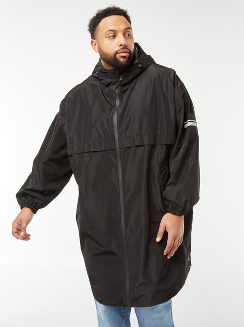 Mantella antipioggia lunga con cappuccio - Kiabi