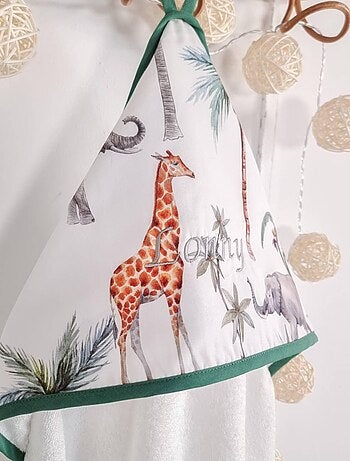 Mantella da bagno in cotone e bambù - safari | sevira kids | sevira kids