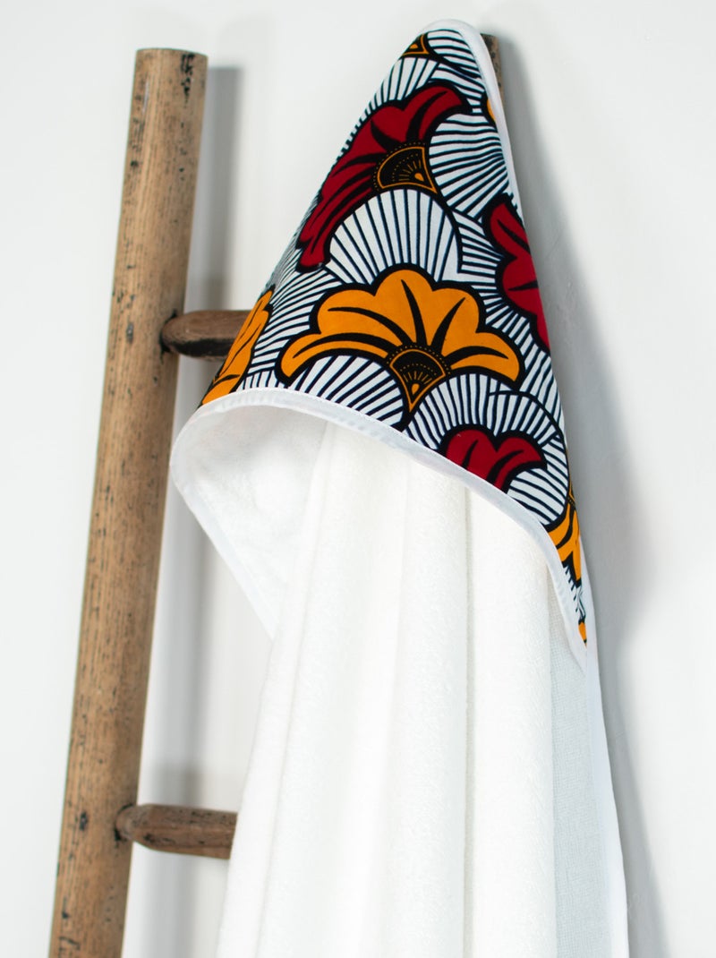Mantella da bagno in cotone e bambù, wax | SEVIRA KIDS Rosso - Kiabi