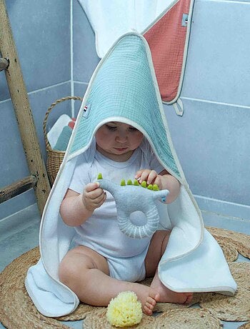 Mantella da bagno in garza di cotone, jeanne - SEVIRA KIDS