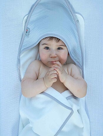 Mantella da bagno in garza di cotone, jeanne | sevira kids | sevira kids