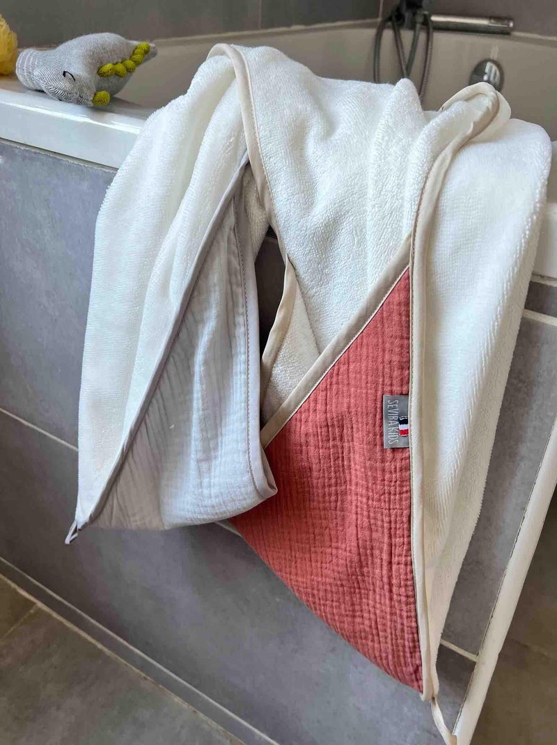 Mantella da bagno in garza di cotone, jeanne | sevira kids | sevira kids Marrone - Kiabi