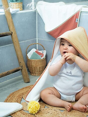 Mantella da bagno in garza di cotone, jeanne | sevira kids | sevira kids