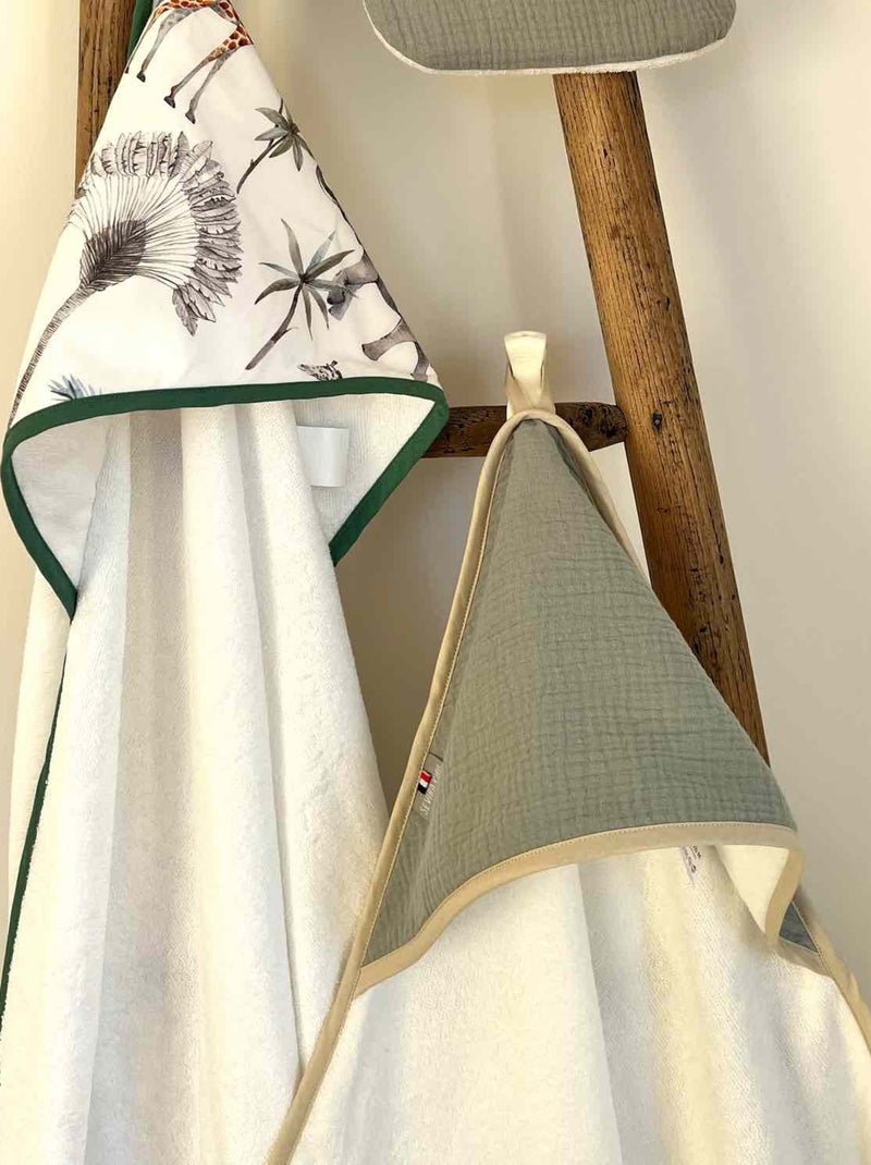 Mantella da bagno in garza di cotone, jeanne | sevira kids | sevira kids Verde acqua - Kiabi