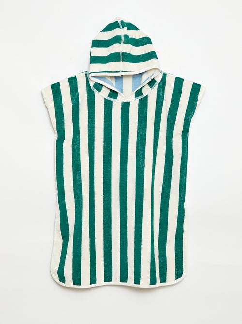 Mantella da bagno in spugna reversibile - Kiabi