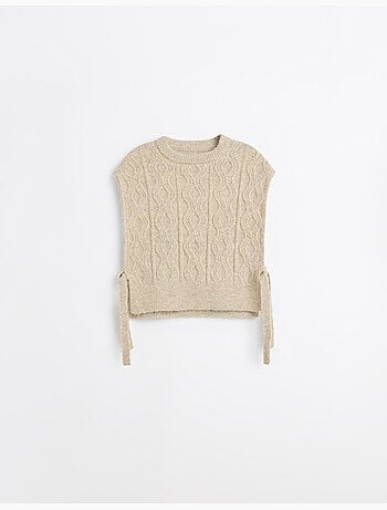 Mantella in maglia jacquard, mo fashion