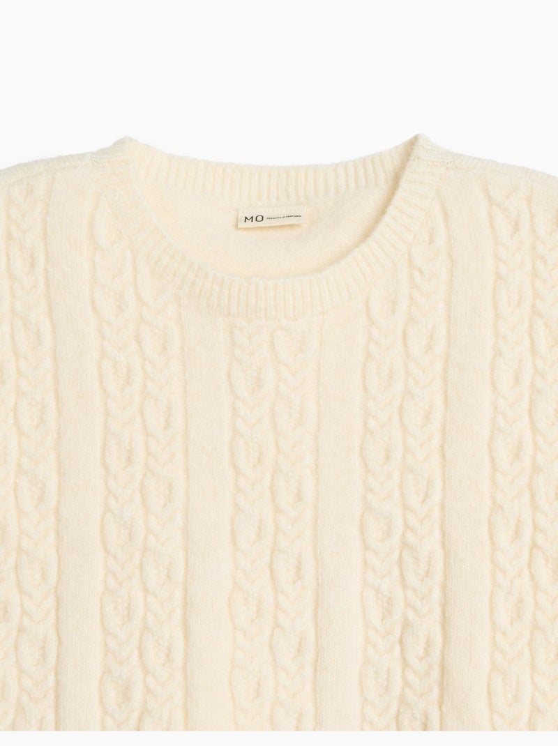 Mantella in maglia, mo fashion Beige - Kiabi