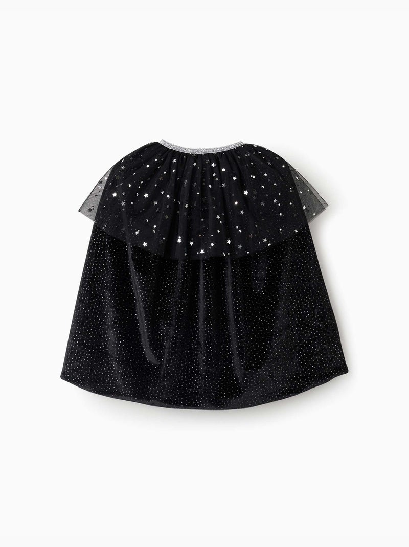 Mantella in velluto con pois in lurex Nero Nero - Kiabi