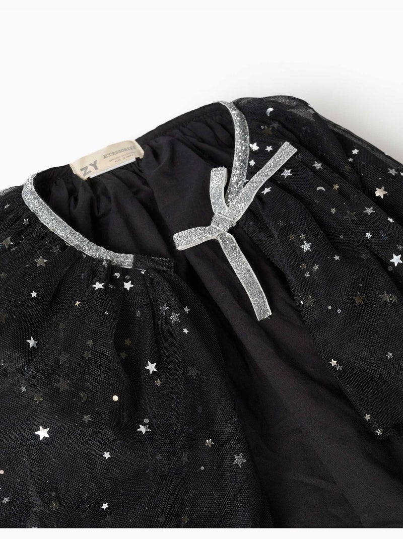 Mantella in velluto con pois in lurex Nero Nero - Kiabi