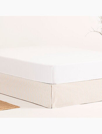 Mantovana per letto, gonna letto protettiva. Coprirete a righe - Gamusi.