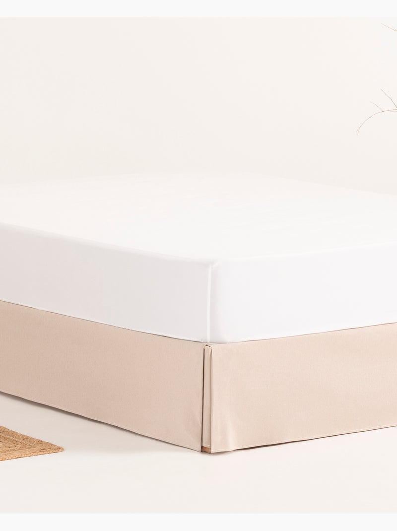 Mantovana per letto, gonna letto protettiva. Coprirete tinta unita - Gamusi. Beige - Kiabi