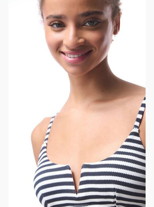 Marbel bikini a righe con scollo a v e ferretto penti - Kiabi
