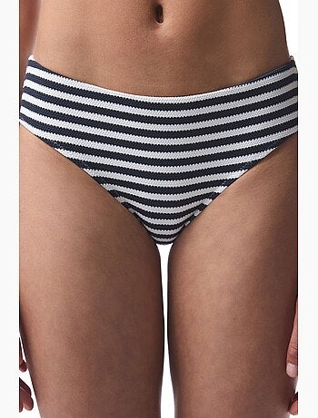 Marbel hipster slip bikini a righe penti