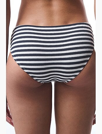 Marbel hipster slip bikini a righe penti