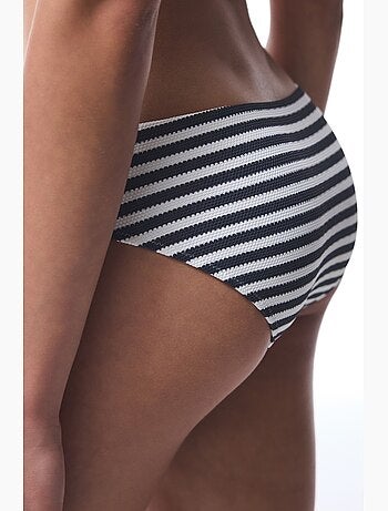 Marbel hipster slip bikini a righe penti
