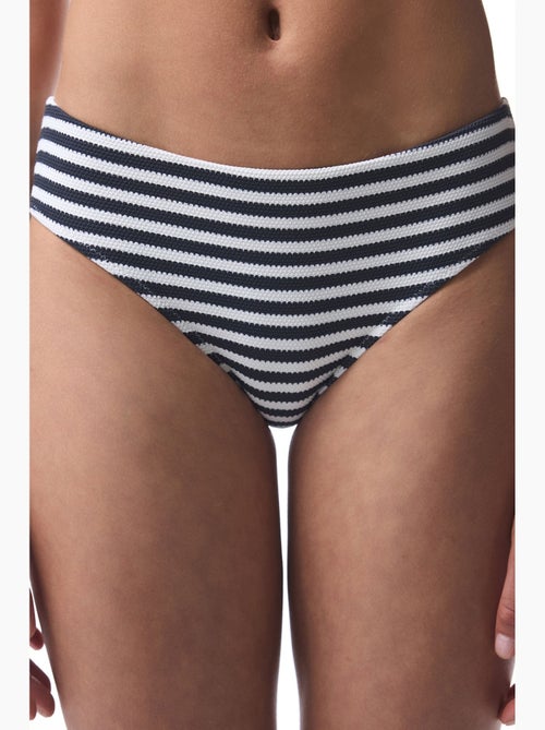 Marbel hipster slip bikini a righe penti - Kiabi