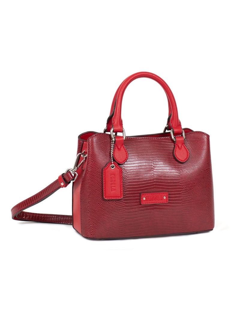 MARIA - Borsa a mano con 2 manici Rosso carminio - Kiabi