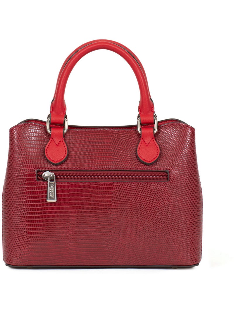 MARIA - Borsa a mano con 2 manici Rosso carminio - Kiabi