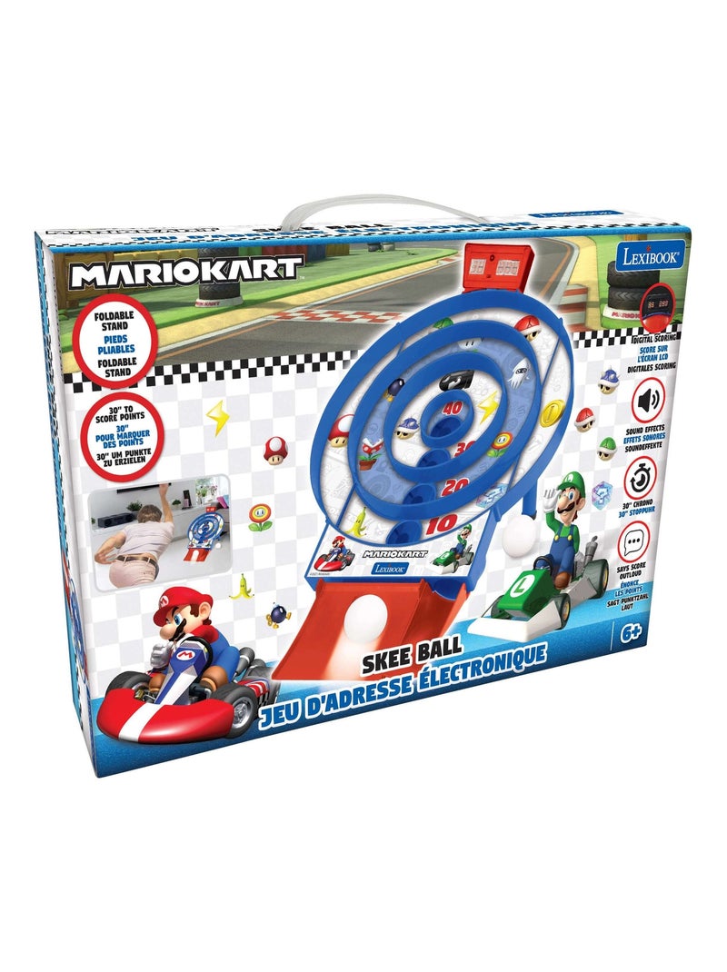 Mario Kart Tiro al bersaglio Gioco elettronico con schermo LCD e 2 palline Blu - Kiabi