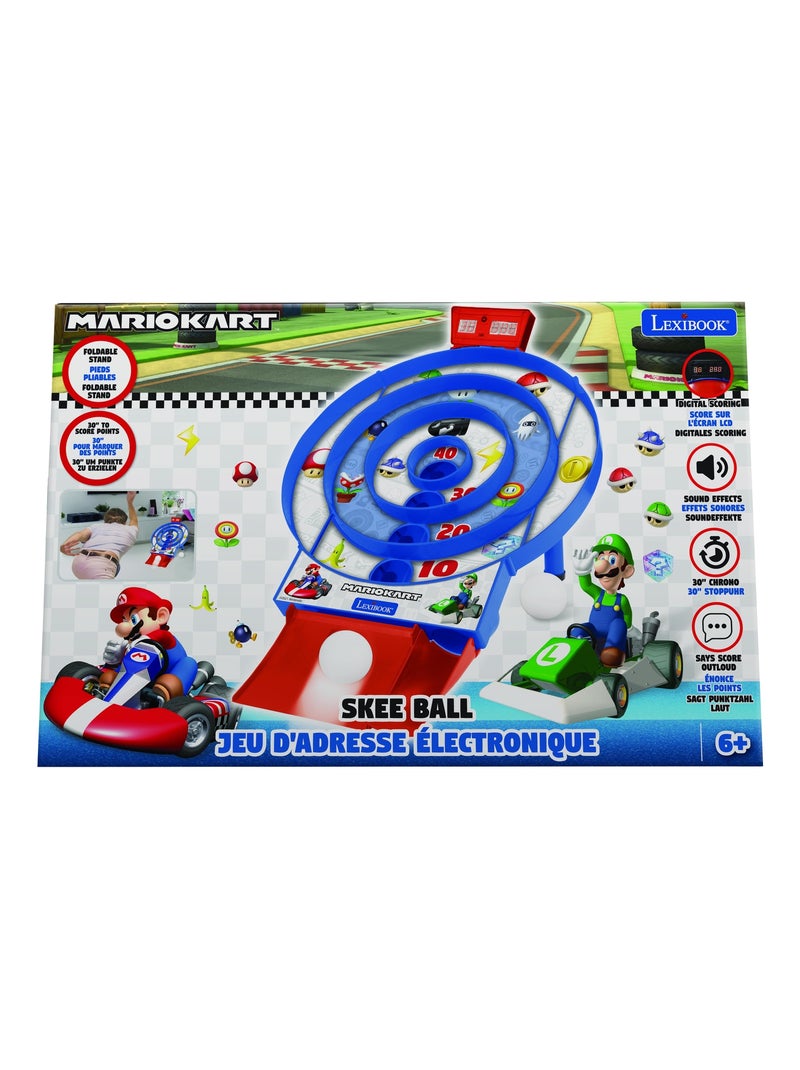 Mario Kart Tiro al bersaglio Gioco elettronico con schermo LCD e 2 palline Blu - Kiabi