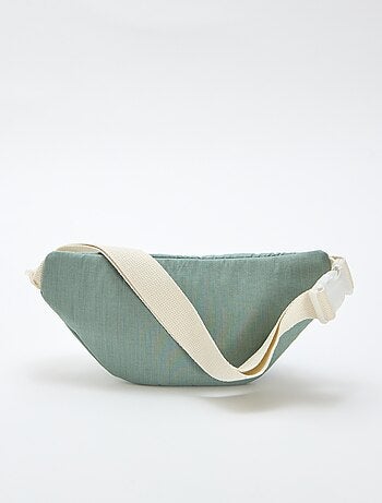 Marsupio con stampa floreale all-over in cotone