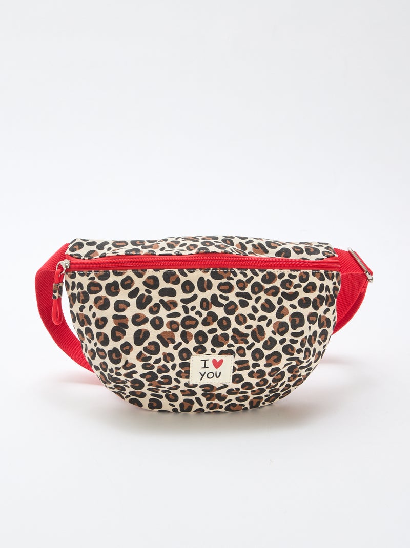 Marsupio con stampa leopardata 'Agathe Sorlet x Kiabi' - San Valentino Bianco - Kiabi