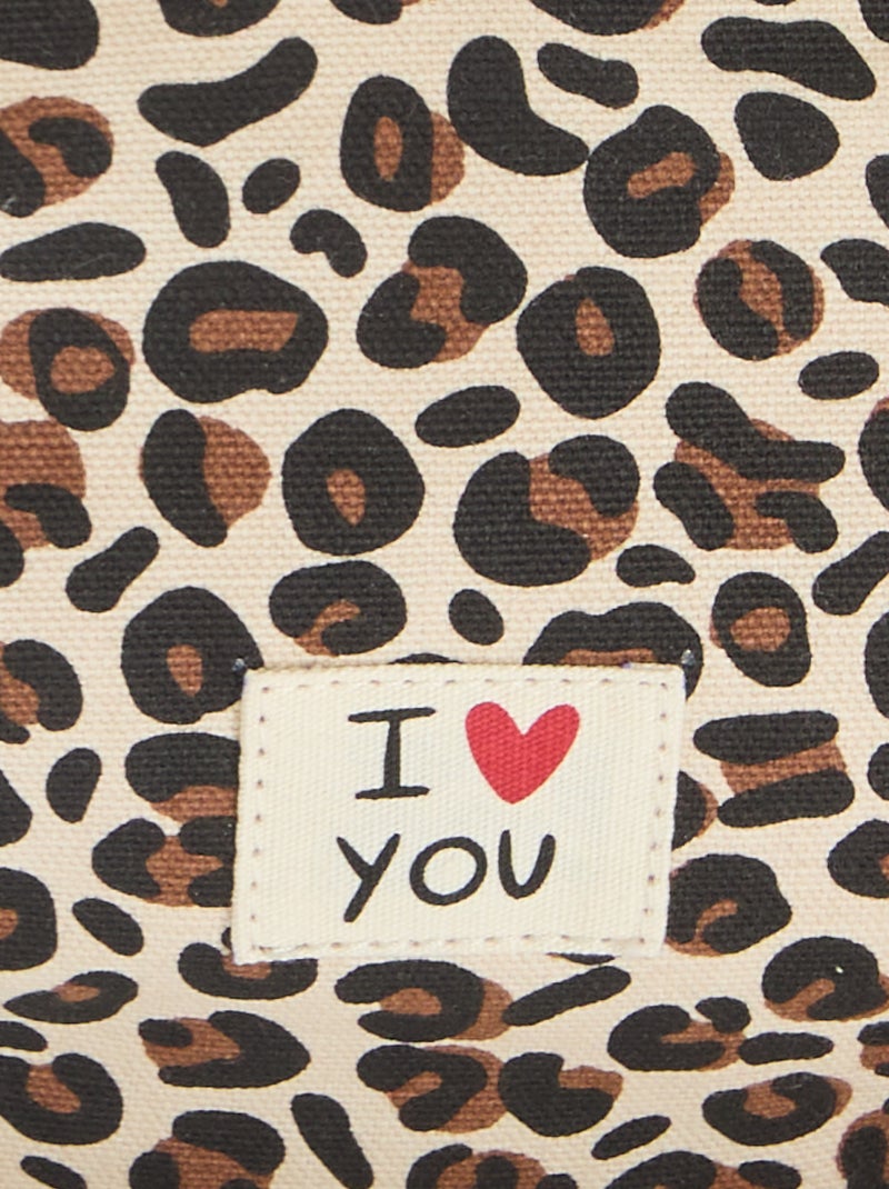 Marsupio con stampa leopardata 'Agathe Sorlet x Kiabi' - San Valentino Bianco - Kiabi