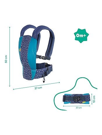 Marsupio ergonomico per il trasporto frontale e dorsale «Badabulle»