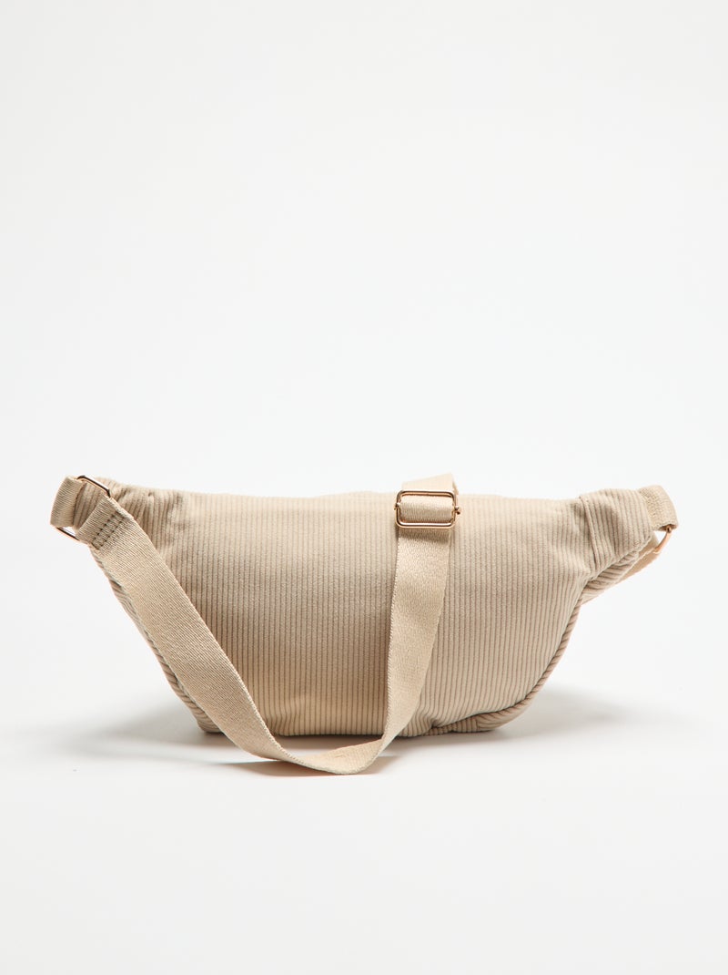 Marsupio in velluto Beige - Kiabi
